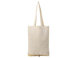 Складная сумка Jute из хлопка и джута с карманом