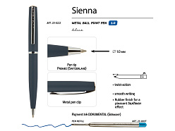 Ручка металлическая шариковая «Sienna», софт-тач
