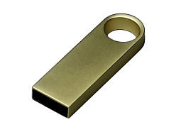 USB 2.0- флешка на 8 Гб с мини чипом, компактный дизайн с круглым отверстием