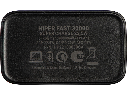 Портативный внешний аккумулятор «FAST», 30000 mAh