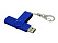 USB 2.0- флешка на 16 Гб с поворотным механизмом и дополнительным разъемом Micro USB