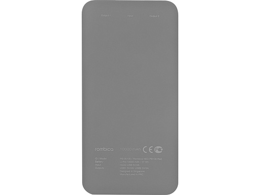 Внешний аккумулятор «NEO PB100», soft touch, 10000 mAh