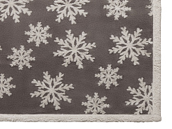 Плед Snowflake новогодний с капюшоном