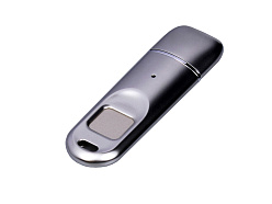 USB 3.0-флешка на 64 Гб со сканером отпечатков пальцев в подарочной упаковке