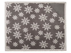 Плед Snowflake новогодний с капюшоном