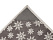 Плед Snowflake новогодний с капюшоном