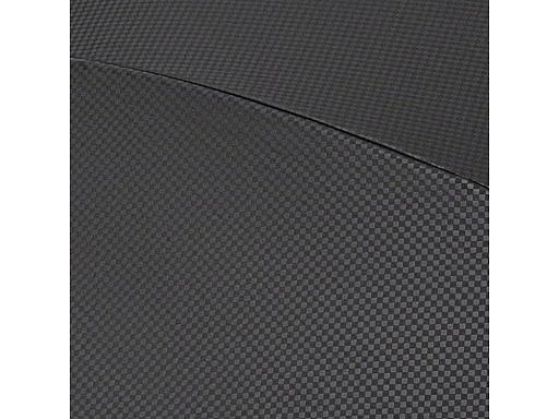 Зонт-трость «Carbon» с куполом из переработанного пластика