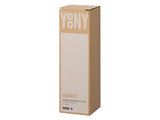 Бутылка из боросиликатного стекла «Hangy», 550 мл
