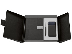 Подарочный набор «Tesla» с блокнотом А5, ручкой и пауэрбенком на 10 000 mAh